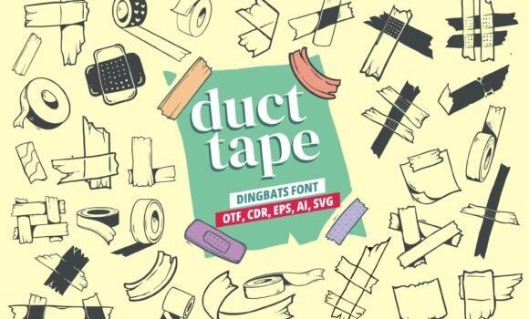 Duct Tape Font - Featured Image