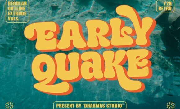 Early Quake Font - Featured Image