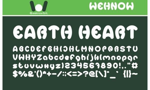 Earth Heart Font Fonts Free Download Earth Heart Font - Featured Image