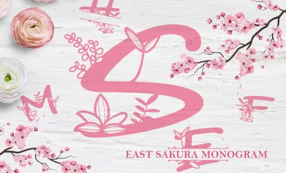 East Sakura Monogram Font - Featured Image