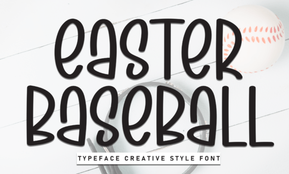 Easter Baseball Font - Featured Image