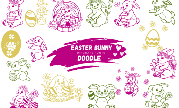 Easter Bunny Doodle Font Fonts Free Download Easter Bunny Doodle Font - Featured Image