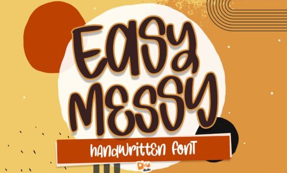 Easy Messy Font - Featured Image