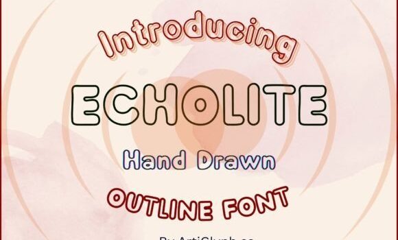 Echolite Outline Font Fonts Free Download Echolite Outline Font - Featured Image