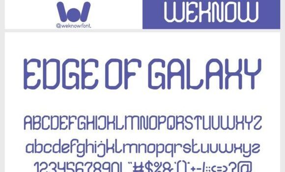 Edge of Galaxy Font - Featured Image
