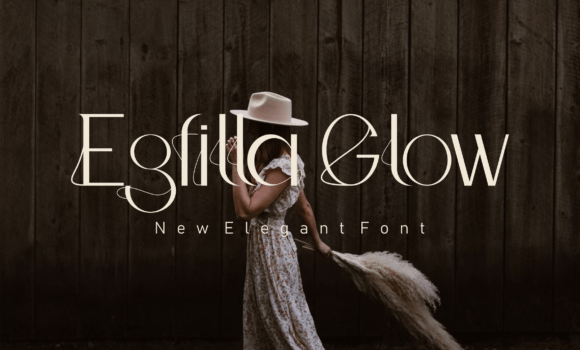 Egfilla Glow Font - Featured Image