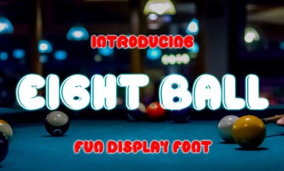 Eight Ball Font - Featured Image