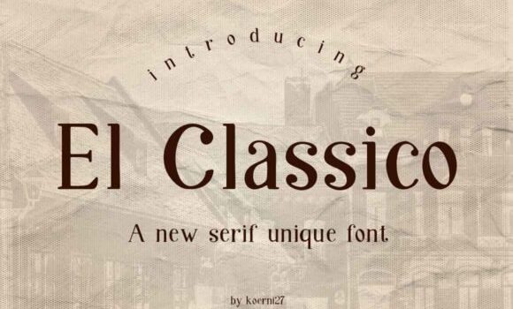 El Classico Font - Featured Image
