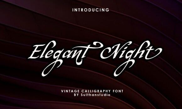 Elegant Night Font Fonts Free Download Elegant Night Font - Featured Image