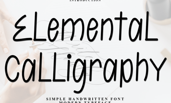 Elemental Calligraphy Font Fonts Free Download Elemental Calligraphy Font - Featured Image