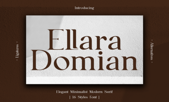 Ellara Domian Font - Featured Image