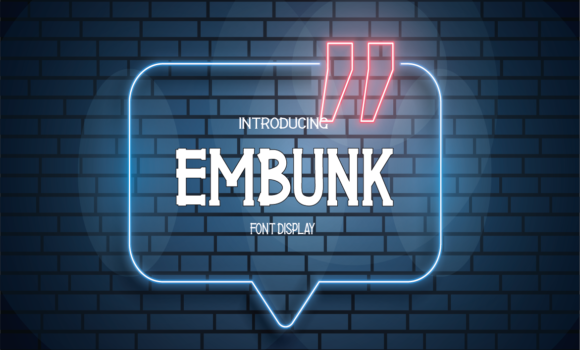 Embunk Font - Featured Image