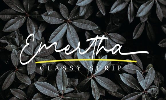 Emertha Script Font - Featured Image