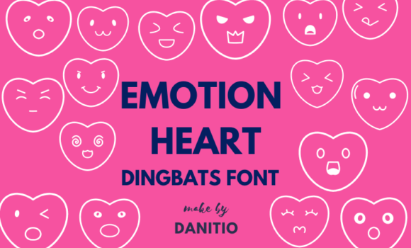 Emotion Heart Font - Featured Image