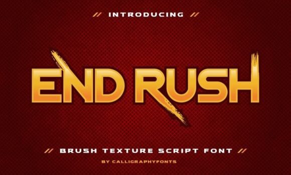 End Rush Font - Featured Image