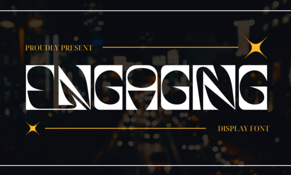 Engaging Stencil Font - Featured Image