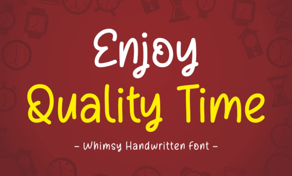 Enjoy Quality Time Font - Featured Image