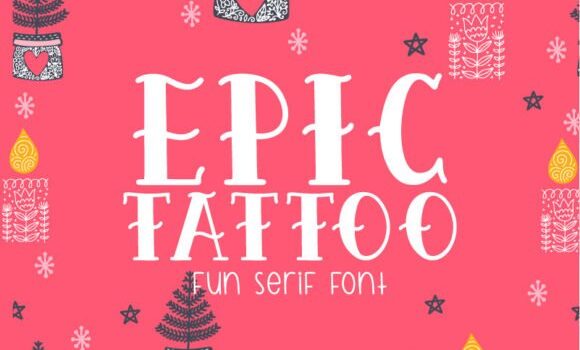 Epic Tattoo Font - Featured Image
