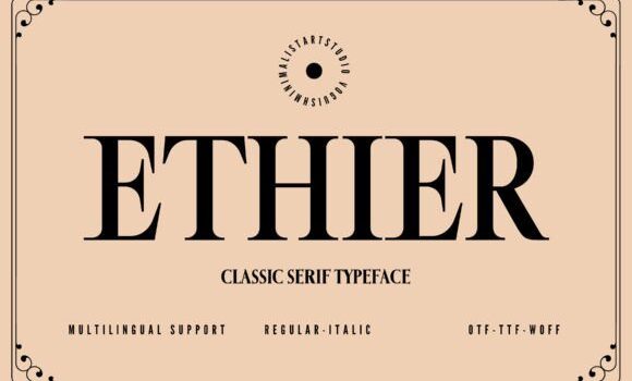 Ethier Font - Featured Image