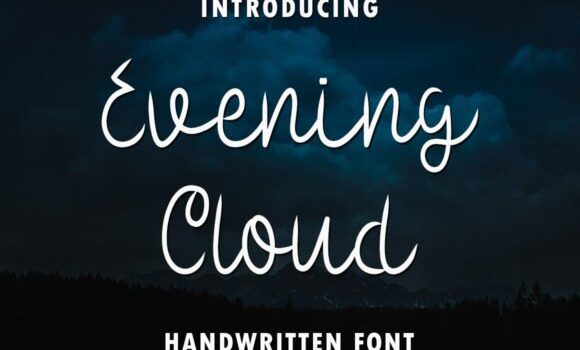 Evening Cloud Font - Featured Image