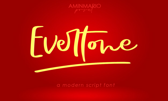 Evertone Font - Featured Image
