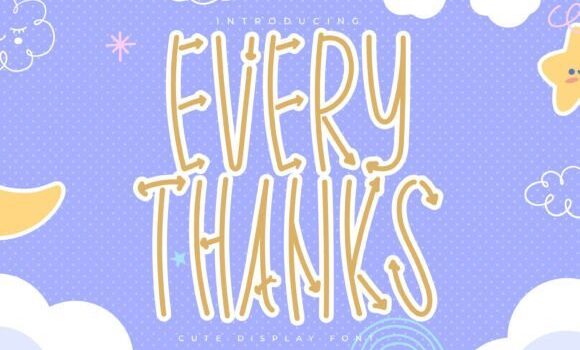 Every Thanks Font - Featured Image