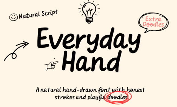 Everyday Hand Font - Featured Image