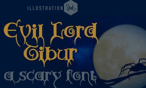 Evil Lord Tibur Font - Featured Image