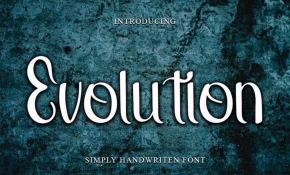 Evolution Font - Featured Image