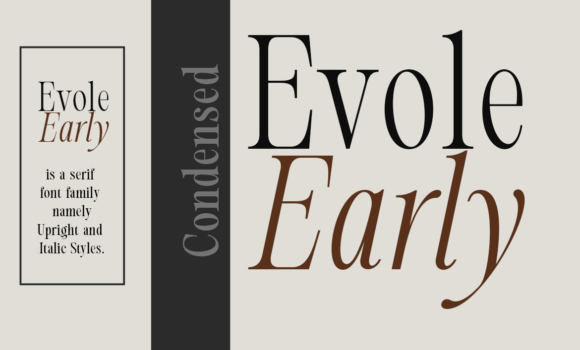 Evolve Early Consended Font - Featured Image