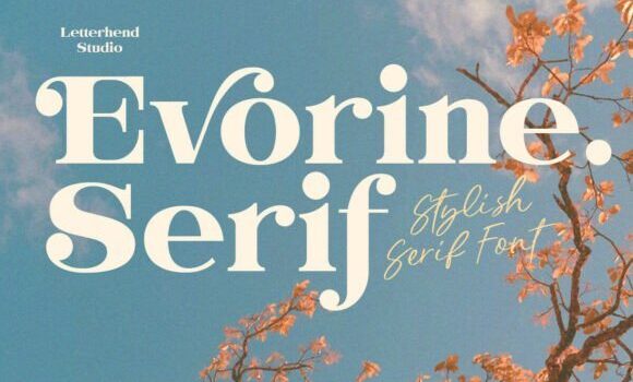 Evorine Serif Font - Featured Image