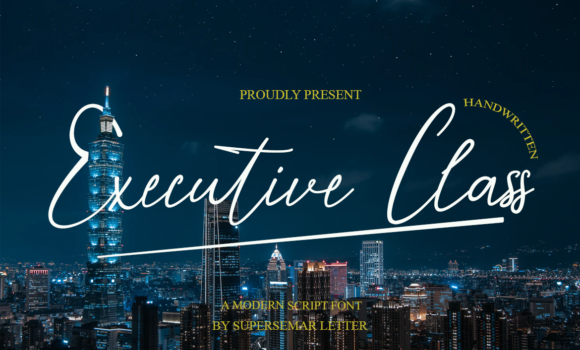 Executive Class Font Fonts Free Download Executive Class Font - Featured Image
