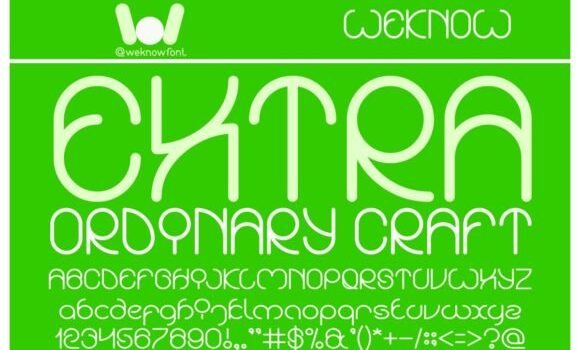 Extra Ordinary Craft Font - Featured Image