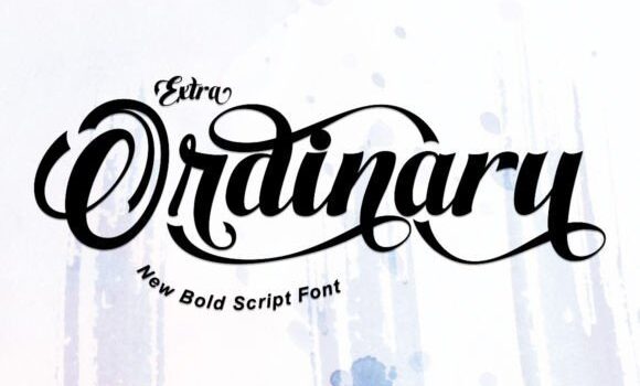 Extra Ordinary Font - Featured Image