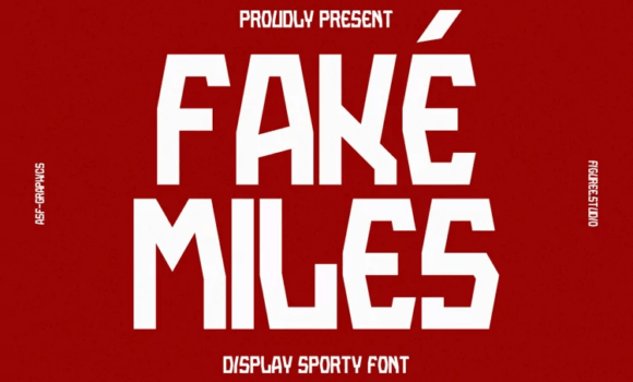 Fakemiles Font - Featured Image