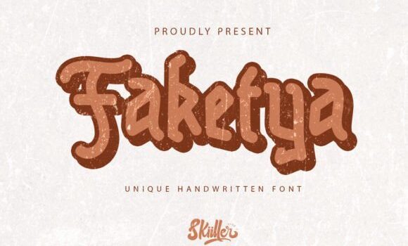 Faketya Font - Featured Image