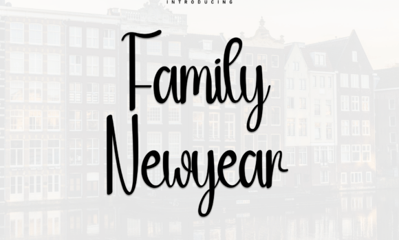 Family Newyear Font - Featured Image