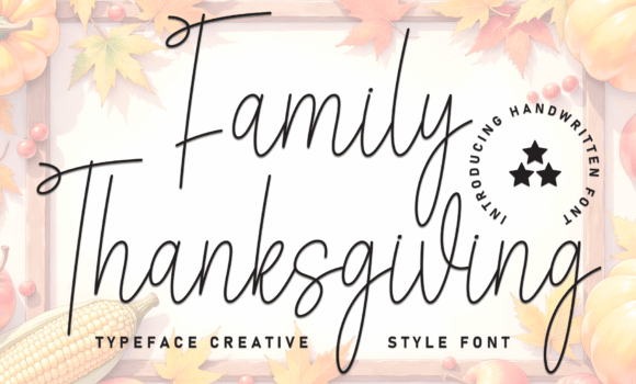 Family Thanksgiving Font - Featured Image