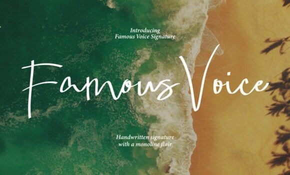 Famous Voice Font - Featured Image
