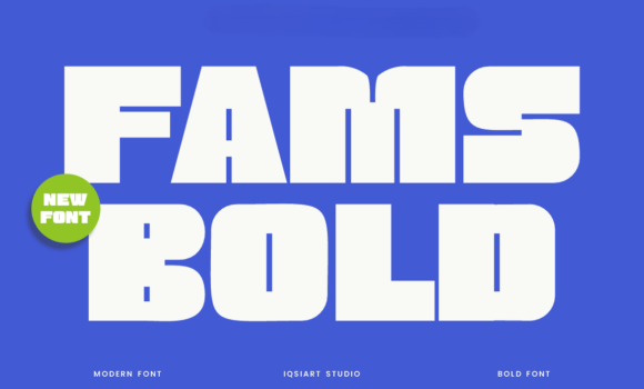 Fams Bold Font - Featured Image