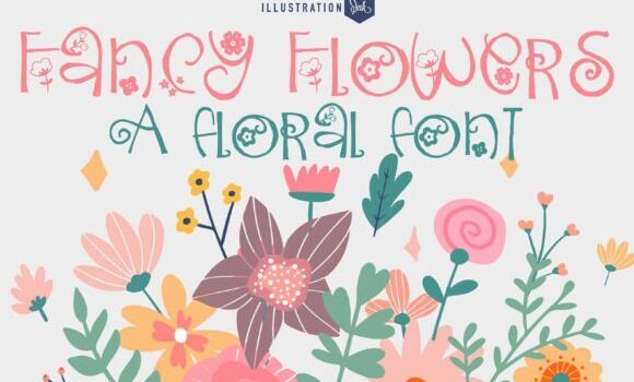 Fancy Flowers Family Font - Featured Image