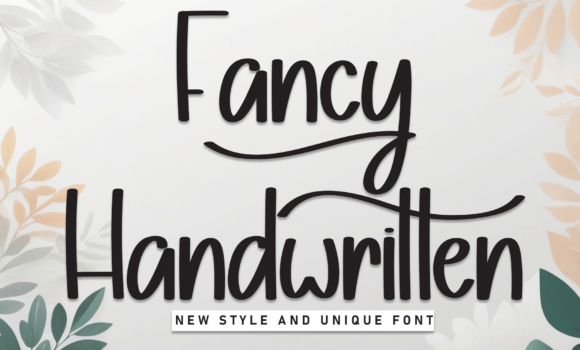 Fancy Handwritten Font - Featured Image