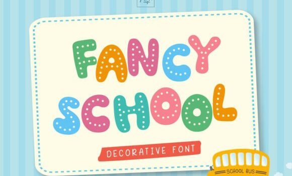 Fancy School Font - Featured Image