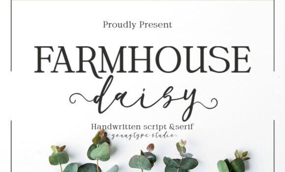 Farmhouse Daisy Font - Featured Image