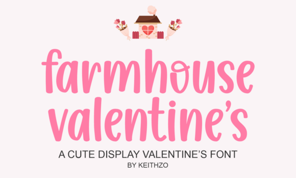 Farmhouse Valentine's Font - Featured Image