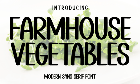 Farmhouse Vegetables Font - Featured Image