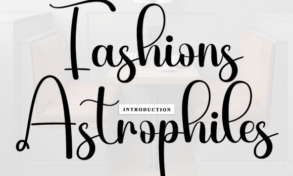 Fashions Astrophiles Font - Featured Image