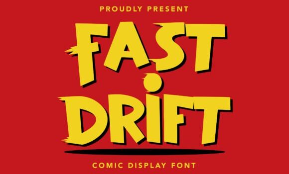 Fast Drift Font - Featured Image