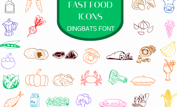Fast Food Icons Font Fonts Free Download Fast Food Icons Font - Featured Image