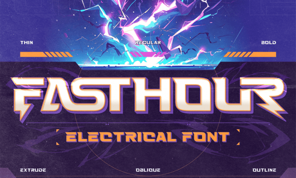 Fasthour Font - Featured Image